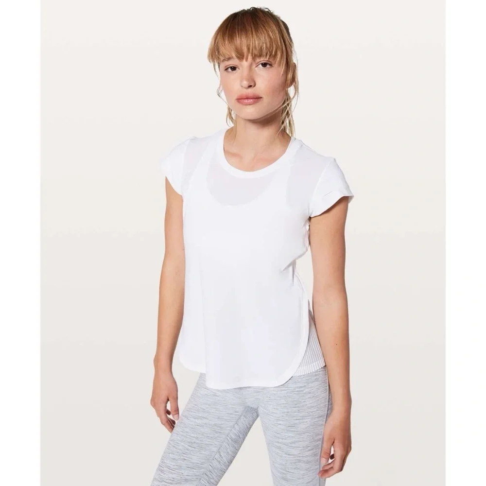 Lululemon Just Pleat It Short Sleeve